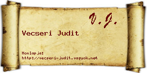 Vecseri Judit névjegykártya